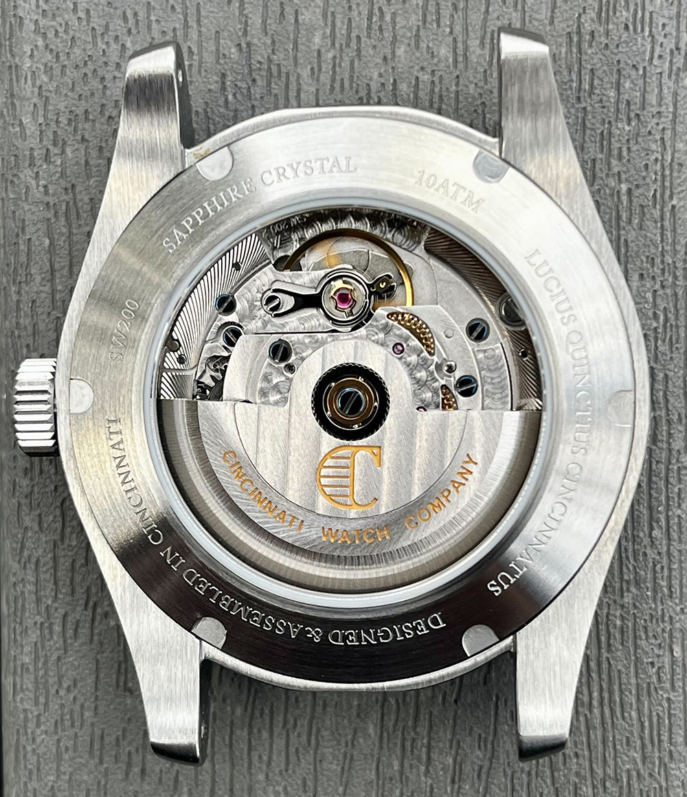 The Cincinnatus Field Burgundy Automatic – Cincinnati Watch Company