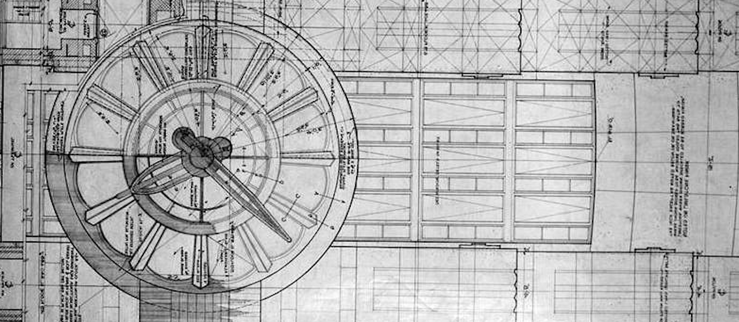 Union Terminal Clock Blueprints, the original blueprints of the Union Terminal Clock