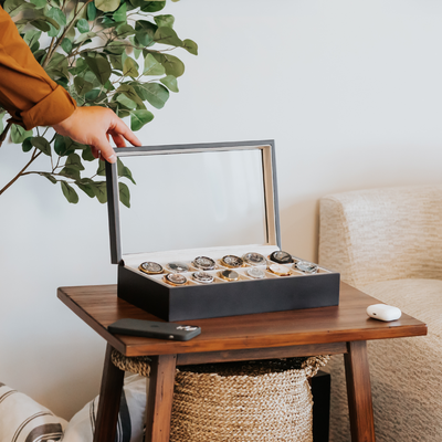 Solid Wood Watch Box - 12 Slot