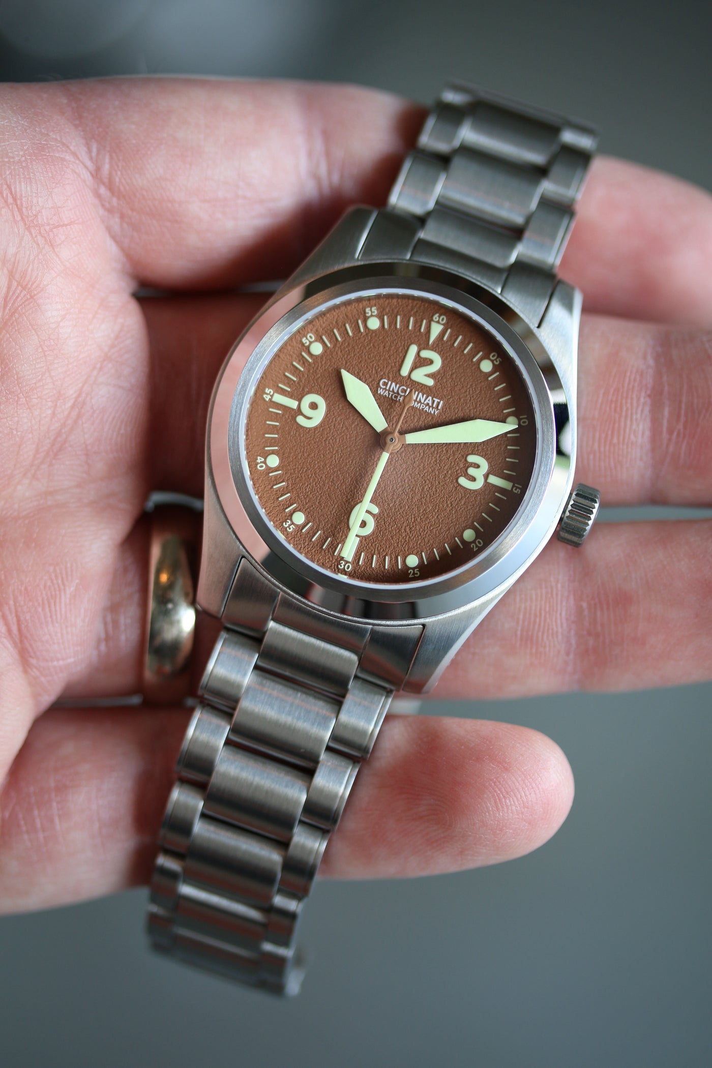 P-40 A-11 Mocha Mousse Mechanical Pilot Watch
