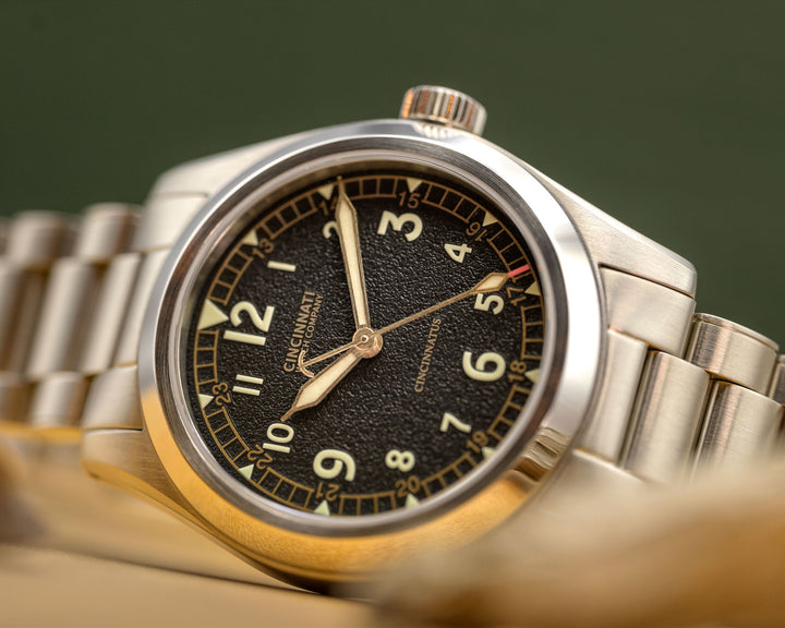 The Cincinnatus Field Black Manual Wind – Cincinnati Watch Company