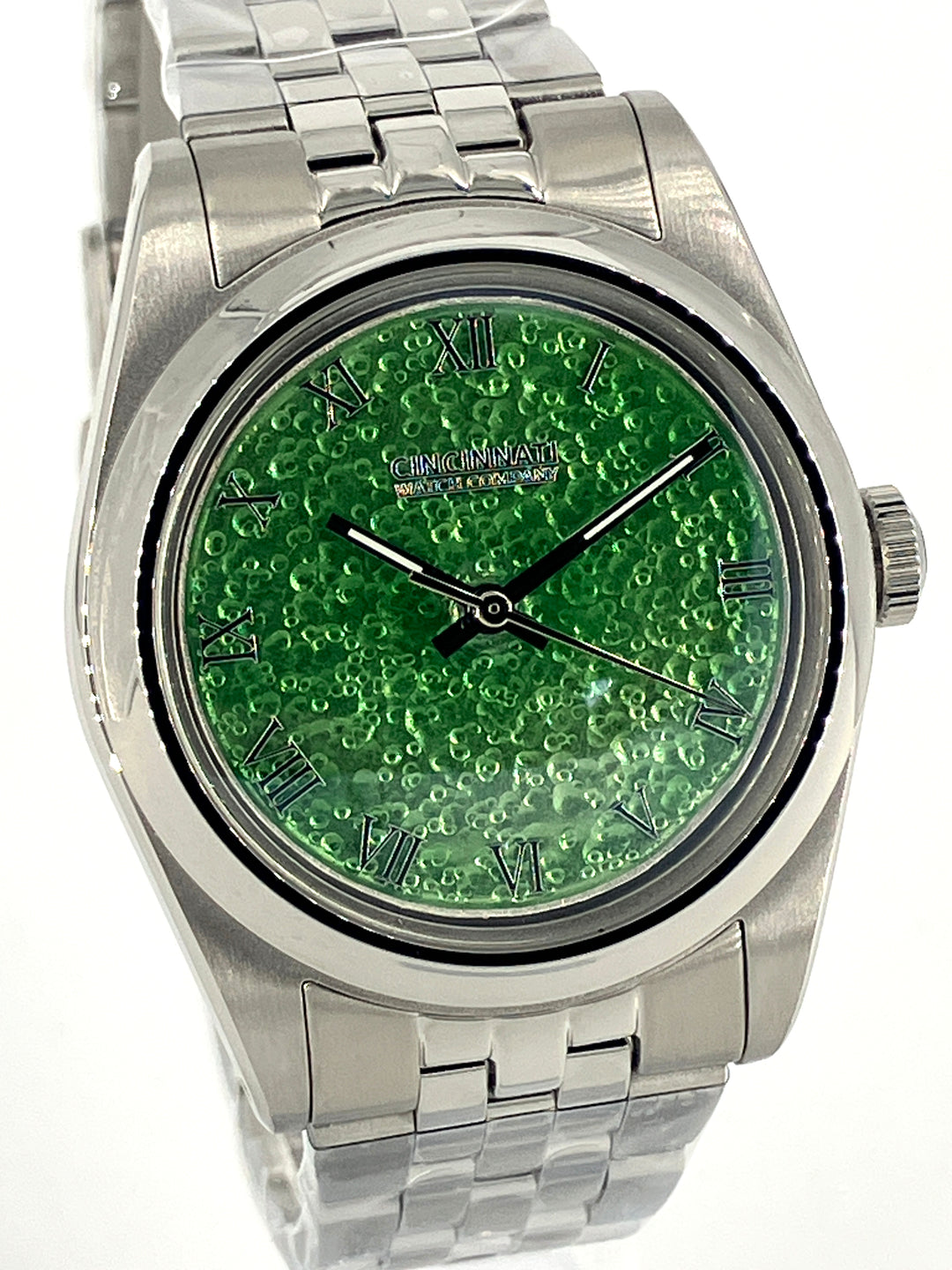 Green Enamel over Hammered Finish – Cincinnati Watch Company