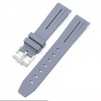 Curved End Rubber Strap