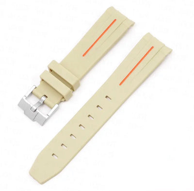 Curved End Rubber Strap