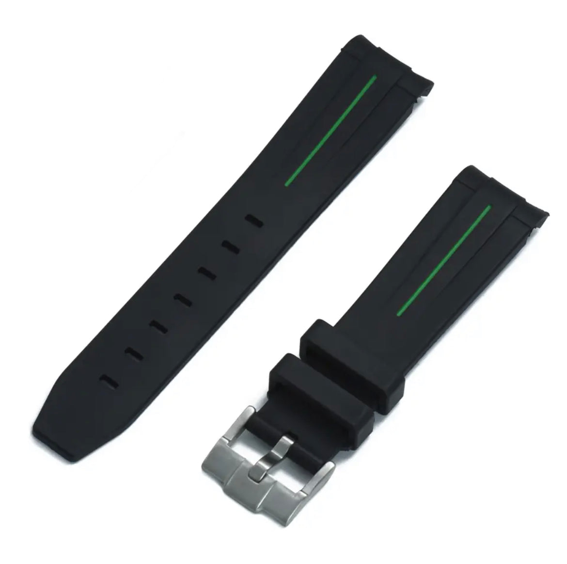 Curved End Rubber Strap