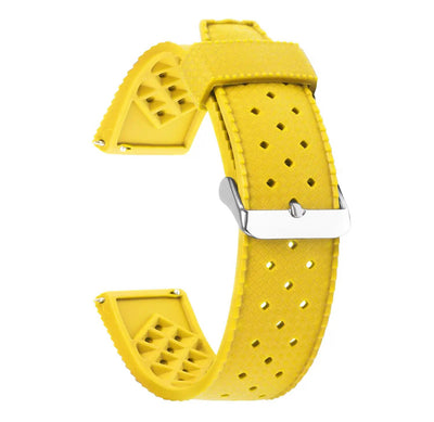 Rubber Yellow Watch Strap