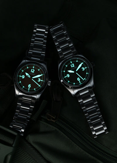 P-40 A-11 Black Mechanical Pilot Watch