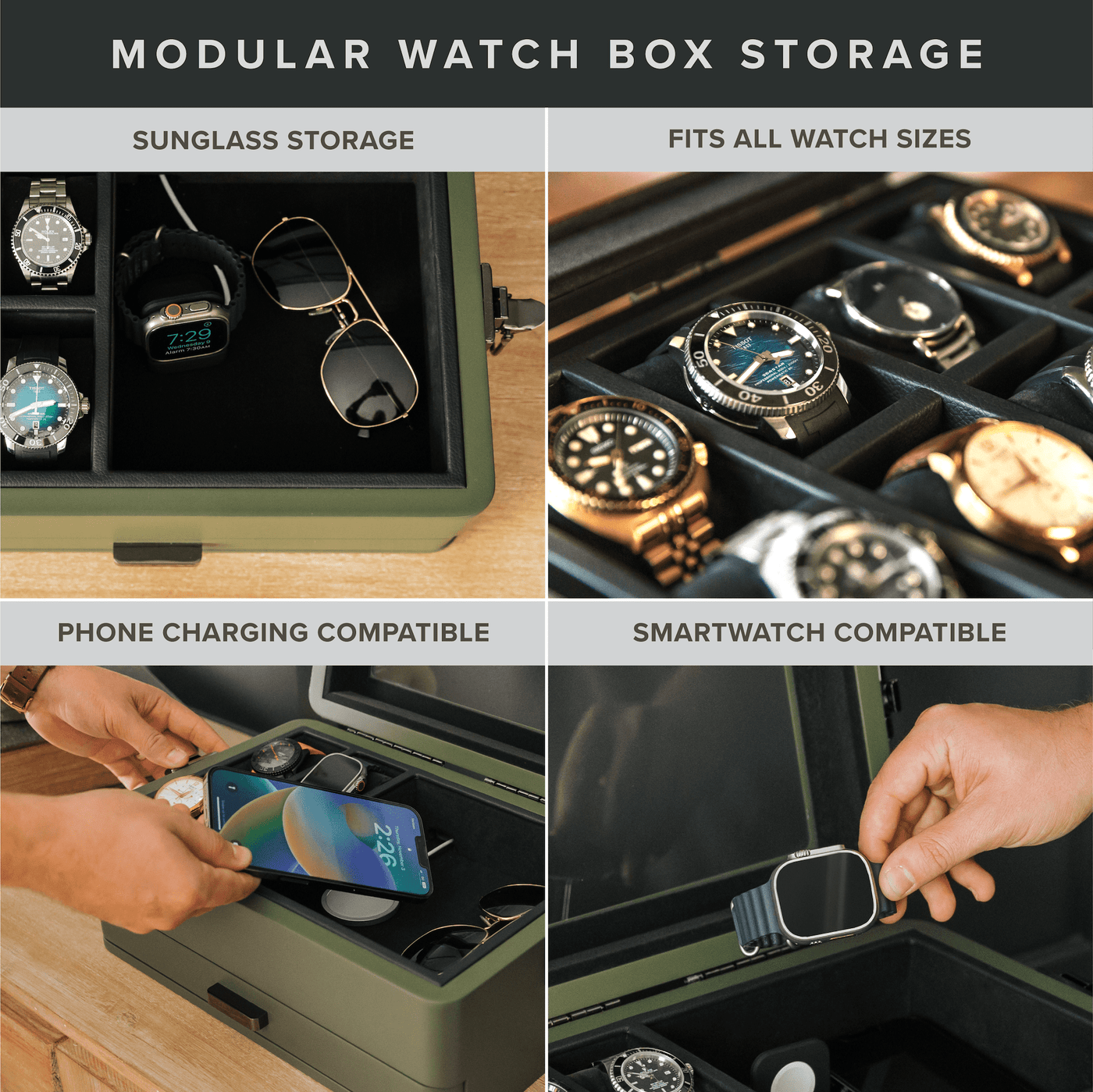 Military Modular Watch Box - 10 Slot