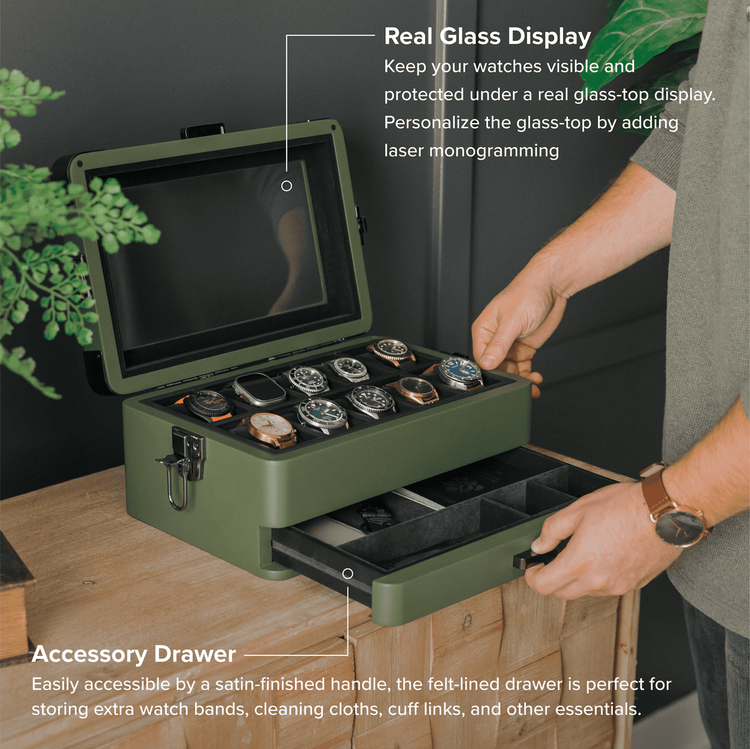 Military Modular Watch Box - 10 Slot – Cincinnati Watch Company