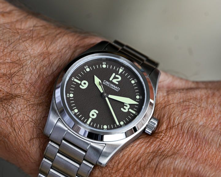 P-40 A-11 Pilot Brown Manual Wind – Cincinnati Watch Company
