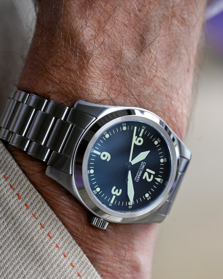 P-40 A-11 Pilot Black Manual Wind – Cincinnati Watch Company