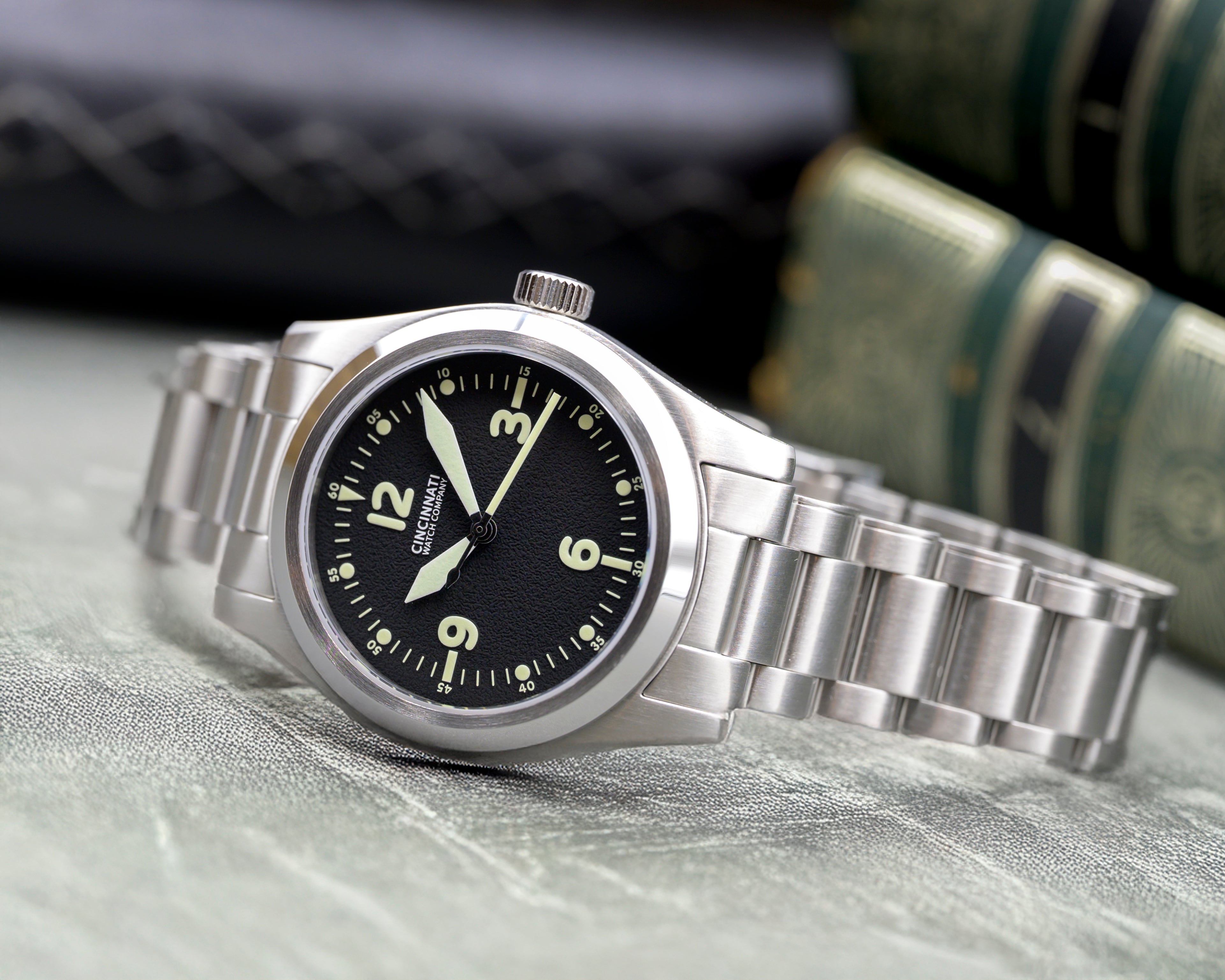 P-40 A-11 Black Mechanical Pilot Watch – Cincinnati Watch Company