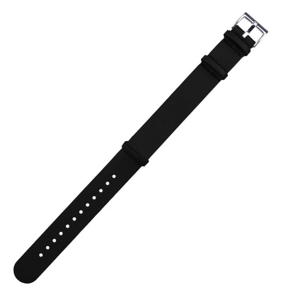 Black Leather NATO® Style Band