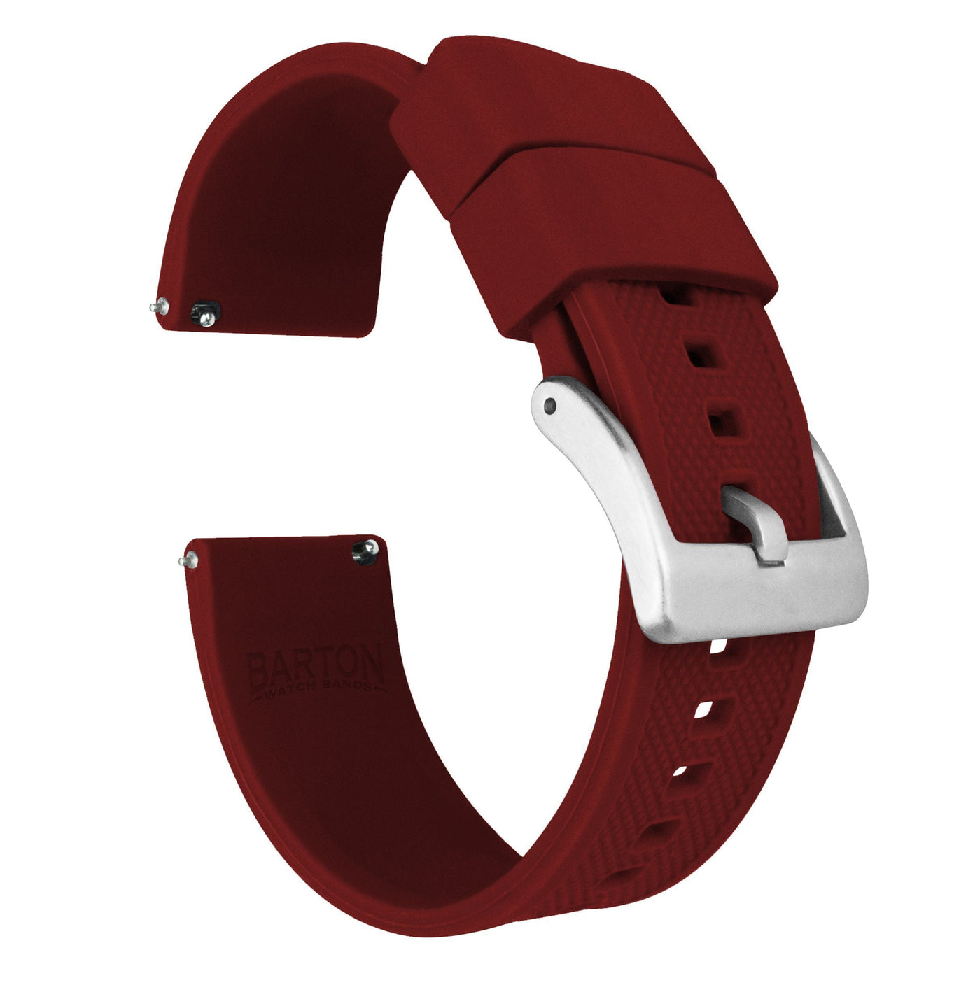 Crimson Red Elite Silicone Watch Band