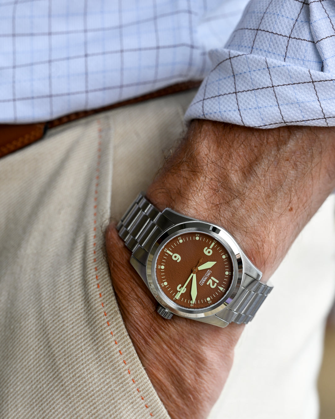 P-40 A-11 Warbird Mocha Mousse American Pilot Watch – Cincinnati