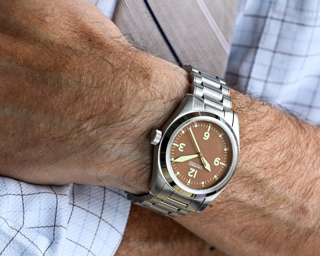 P-40 A-11 Mocha Mousse Mechanical Pilot Watch – Cincinnati Watch