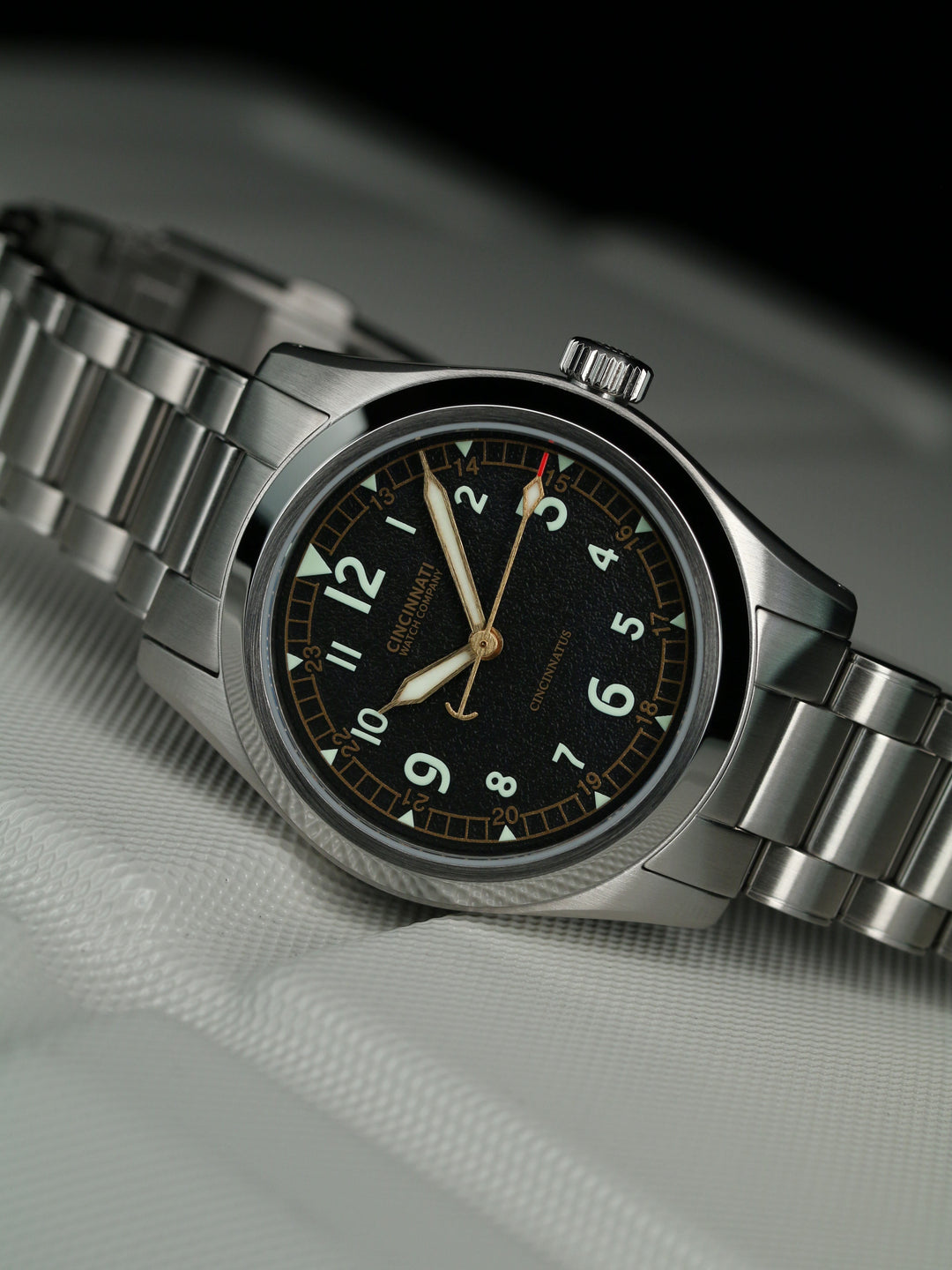 The Cincinnatus Field Black Manual Wind – Cincinnati Watch Company