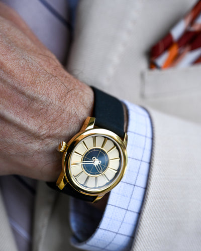 Union Terminal Mechanical Watch, Gold (PVD)